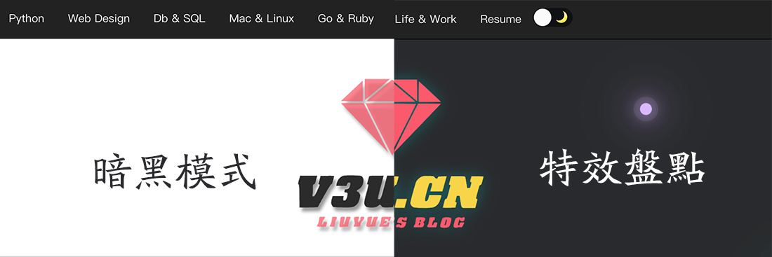 暗夜发光,独自闪耀,盘点网页暗黑模式(DarkMode)下的特效和动效,CSS3实现
